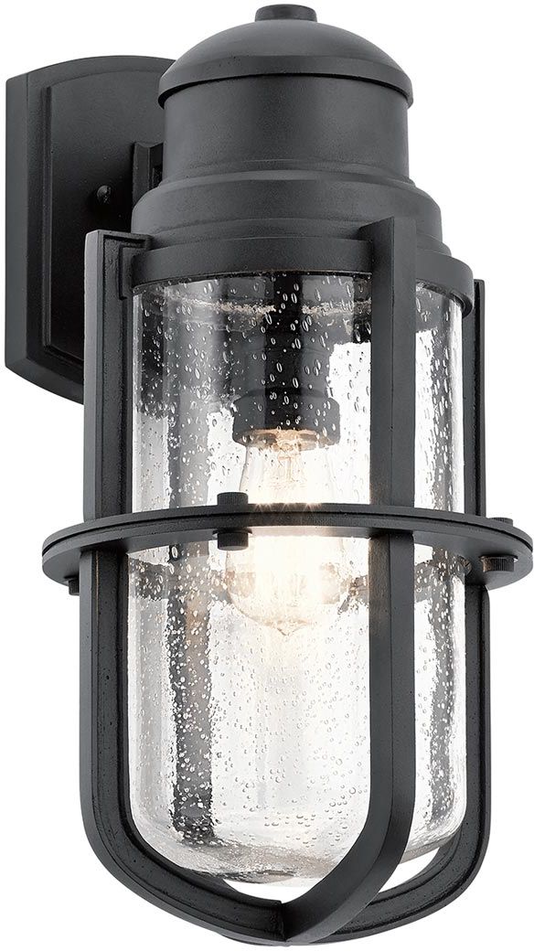 Elstead Lighting Suri kültéri fali lámpa 1x60 W fekete KL-SURI-L