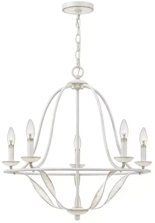 Elstead Lighting Bradbury függőlámpa 5x40 W fehér QZ-BRADBURY5-AWH