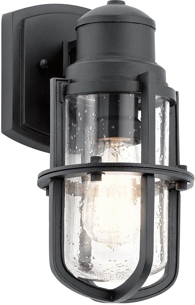 Elstead Lighting Suri kültéri fali lámpa 1x40 W fekete KL-SURI-S