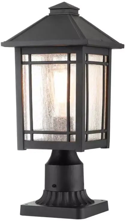 Elstead Lighting Cedar Point kültéri állólámpa 1x60 W fekete QZ-CEDAR-POINT3-M-BK