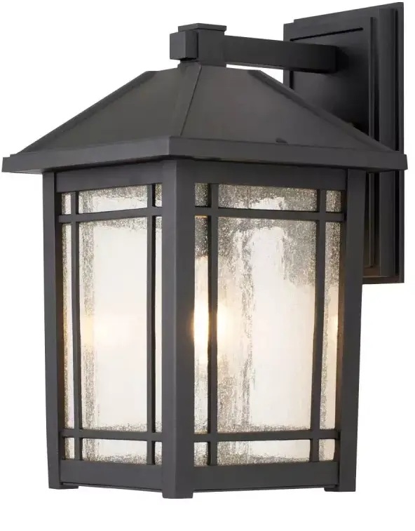 Elstead Lighting Cedar Point kültéri fali lámpa 1x60 W fekete QZ-CEDAR-POINT-L-BK