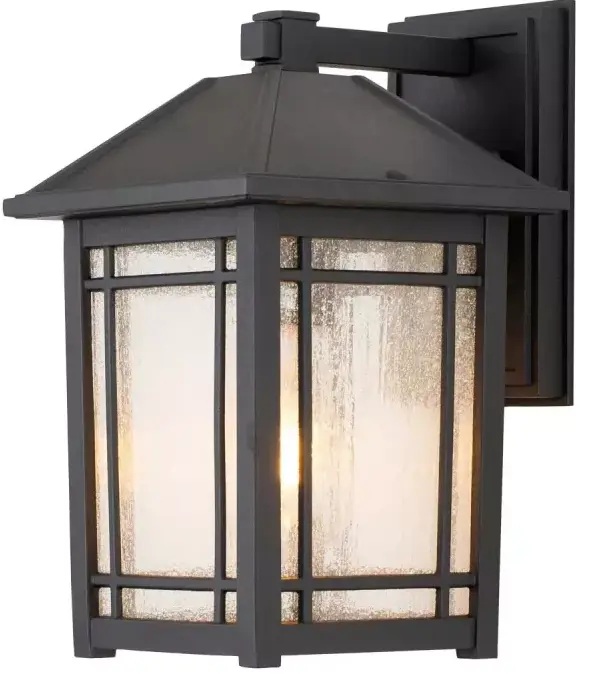 Elstead Lighting Cedar Point kültéri fali lámpa 1x60 W fekete QZ-CEDAR-POINT-M-BK