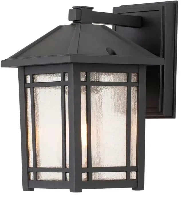 Elstead Lighting Cedar Point kültéri fali lámpa 1x60 W fekete QZ-CEDAR-POINT-S-BK