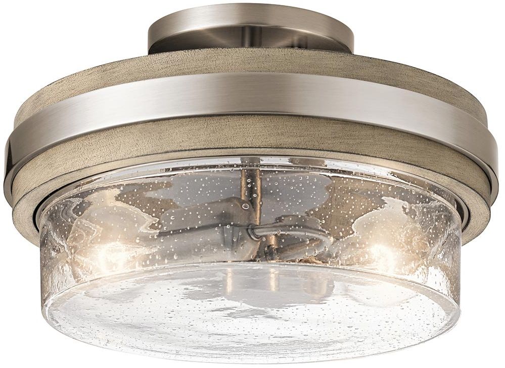 Elstead Lighting Grand Bank mennyezeti lámpa 2x60 W szürke KL-GRAND-BANK-SF