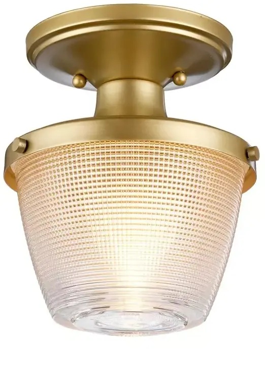 Elstead Lighting Dublin mennyezeti lámpa 1x40 W sárgaréz QZ-DUBLIN-SF-PNBR