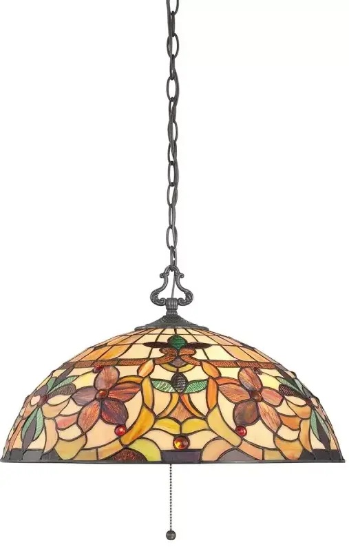 Elstead Lighting Kami függőlámpa 3x60 W barna QZ-KAMI-P