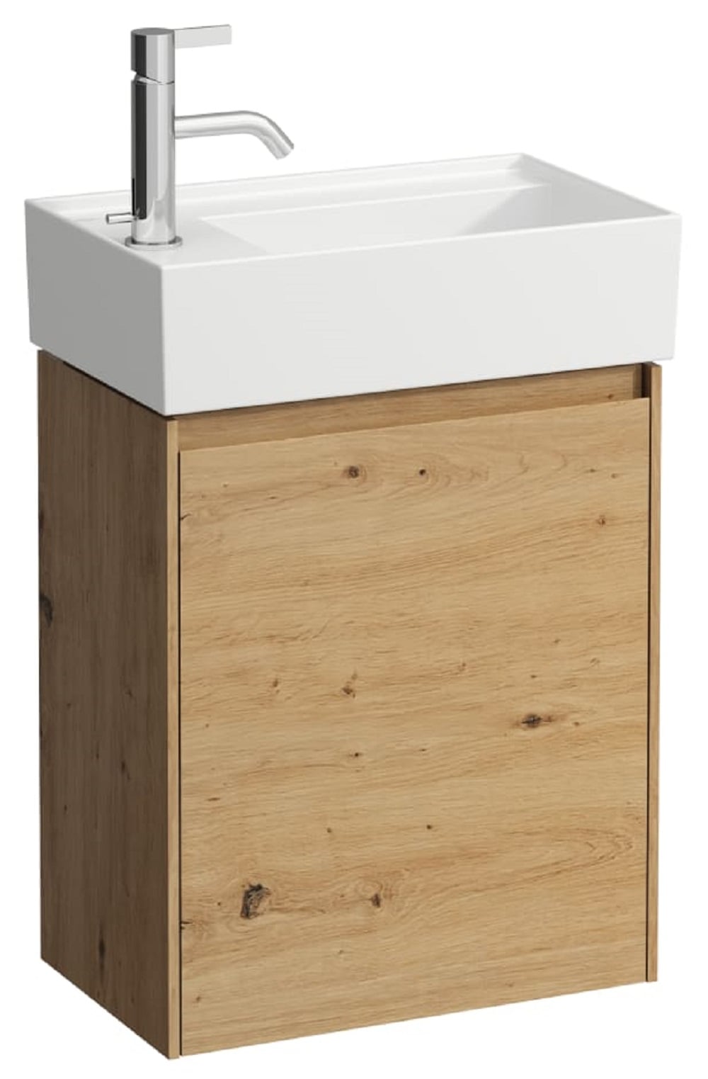 Laufen Lani szekrény 43.5x27x51.5 cm mosdókagyló alá akasztható tölgy H4039011122671