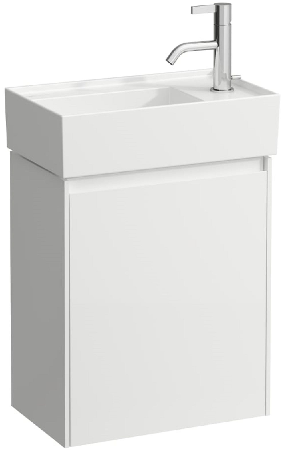 Laufen Lani szekrény 43.5x27x51.5 cm mosdókagyló alá akasztható fehér H4039021122611