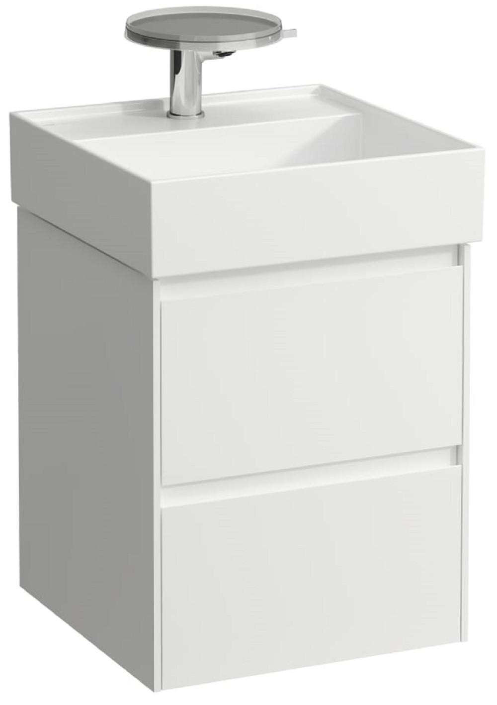 Laufen Lani szekrény 43.5x45x51.5 cm mosdókagyló alá akasztható fehér H4039221122611