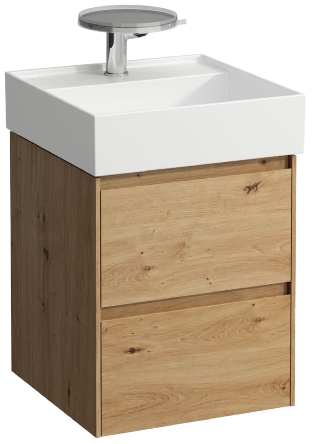 Laufen Lani szekrény 43.5x45x51.5 cm mosdókagyló alá akasztható tölgy H4039221122671