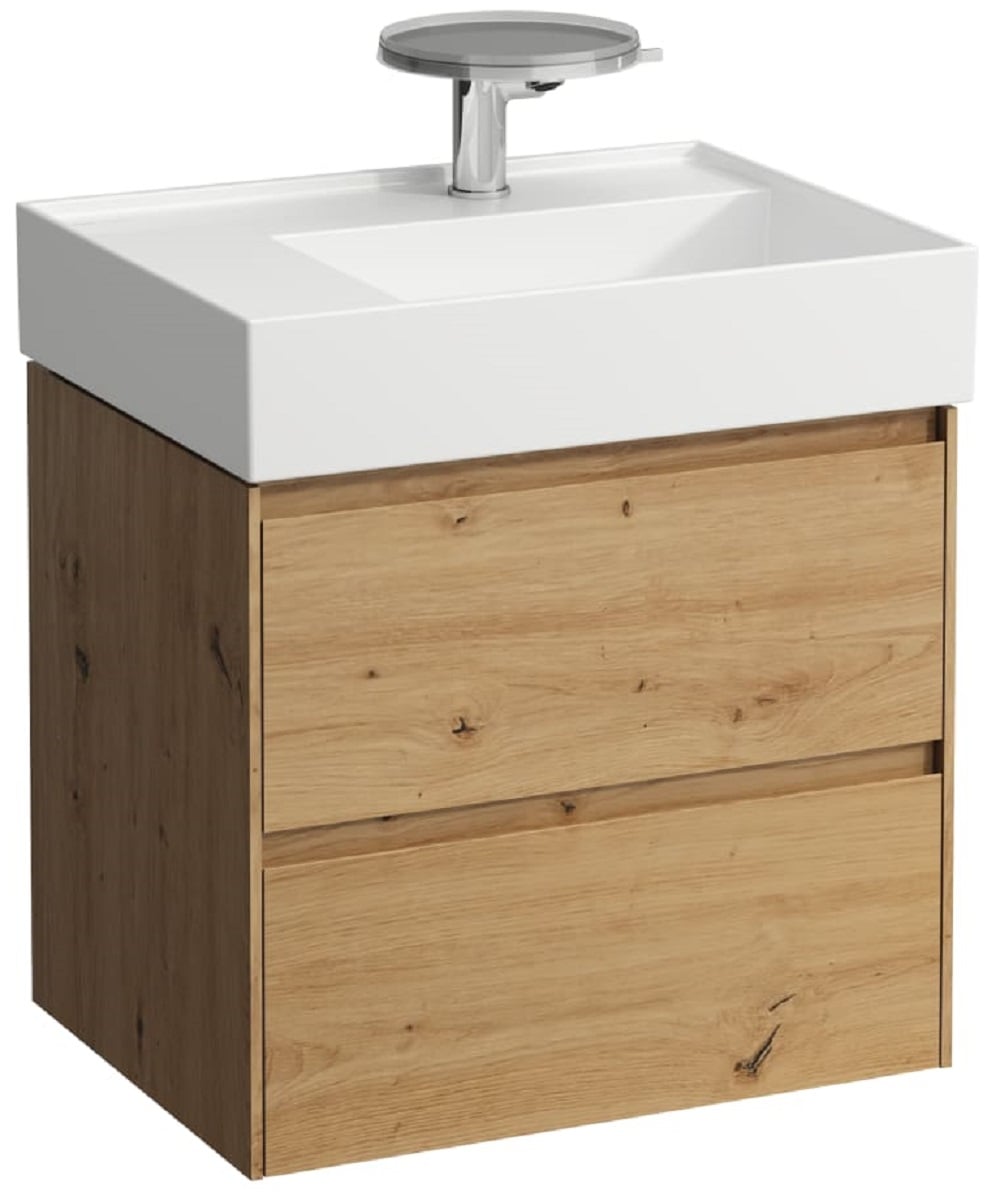 Laufen Lani szekrény 58.5x45x51.5 cm mosdókagyló alá akasztható tölgy H4039421122671