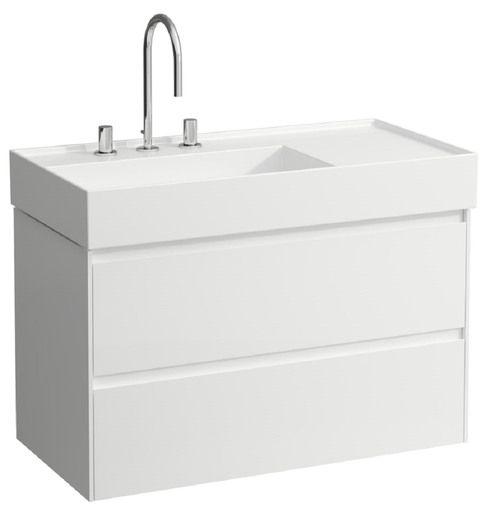 Laufen Lani szekrény 88x45x51.5 cm mosdókagyló alá akasztható fehér H4039521122611