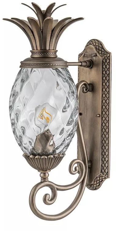 Elstead Lighting Plantation kültéri fali lámpa 1x40 W barna HK-PLANTATION-M-BU