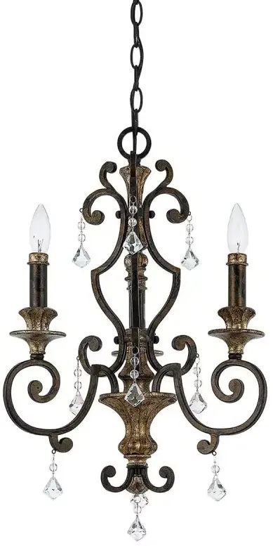 Elstead Lighting Marquette függőlámpa 3x60 W barna QZ-MARQUETTE3