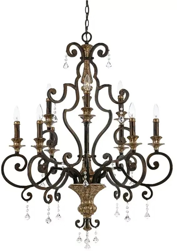 Elstead Lighting Marquette függőlámpa x60 W barna QZ-MARQUETTE9