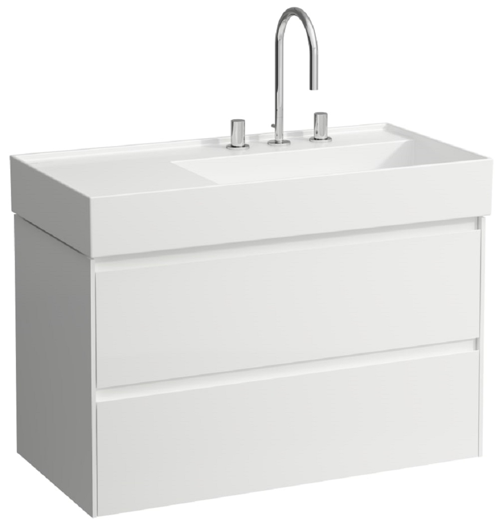 Laufen Lani szekrény 88x45x51.5 cm mosdókagyló alá akasztható fehér H4039621122601