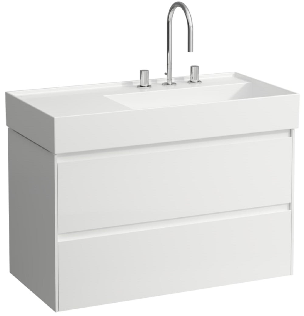 Laufen Lani szekrény 88x45x51.5 cm mosdókagyló alá akasztható fehér H4039621122611