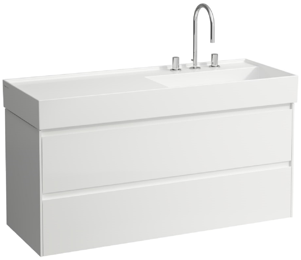 Laufen Lani szekrény 118x45x51.5 cm mosdókagyló alá akasztható fehér H4039821122611