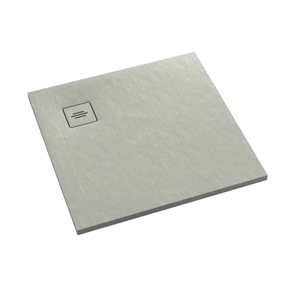 Schedline Protos Cement Stone négyzet alakú zuhanytálca 100x100 cm cement 3SP.P1K-100100/CT/ST-M1/CT/ST