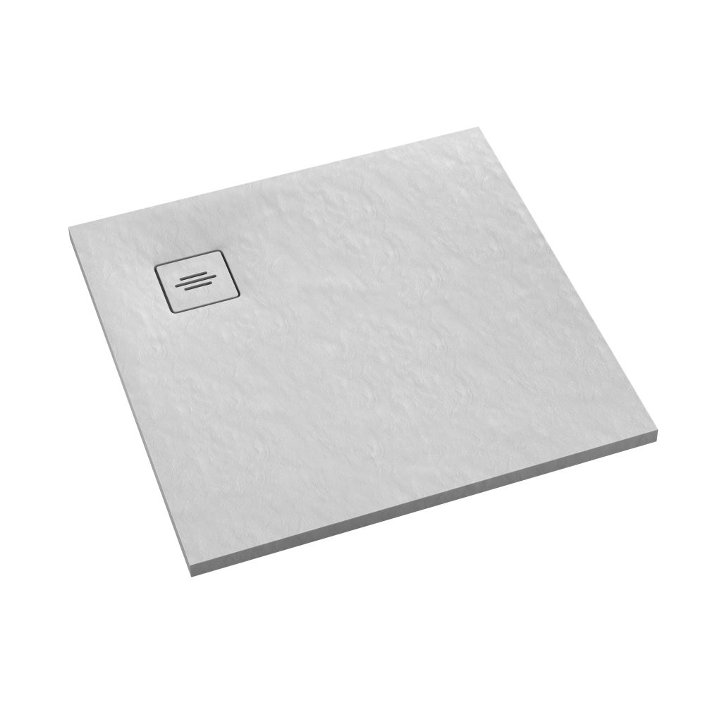 Schedline Protos White Stone négyzet alakú zuhanytálca 80x80 cm fehér 3SP.P2K-8080/B/ST-M1/B/ST