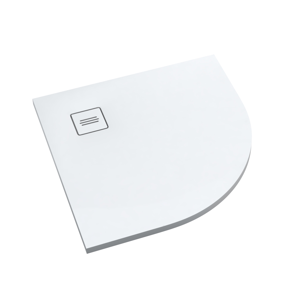 Schedline Protos Smooth White félkör alakú zuhanytálca 90x90 cm fehér 3SP.P1O-9090-M1