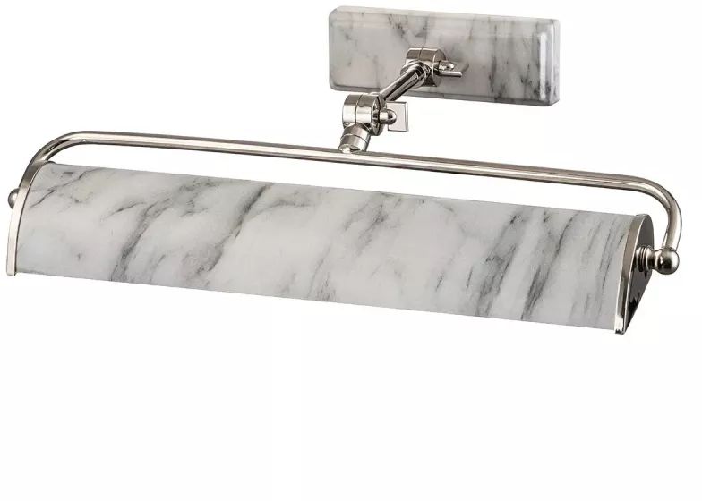 Elstead Lighting Winchfield oldalfali lámpa 2x40 W fehér-nikkel WINCHFIELD-PLM-PN-WM