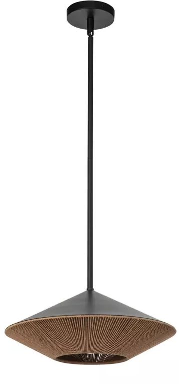 Elstead Lighting Daphne függőlámpa 1x60 W fekete ALM-DAPHNE-P-L-MB