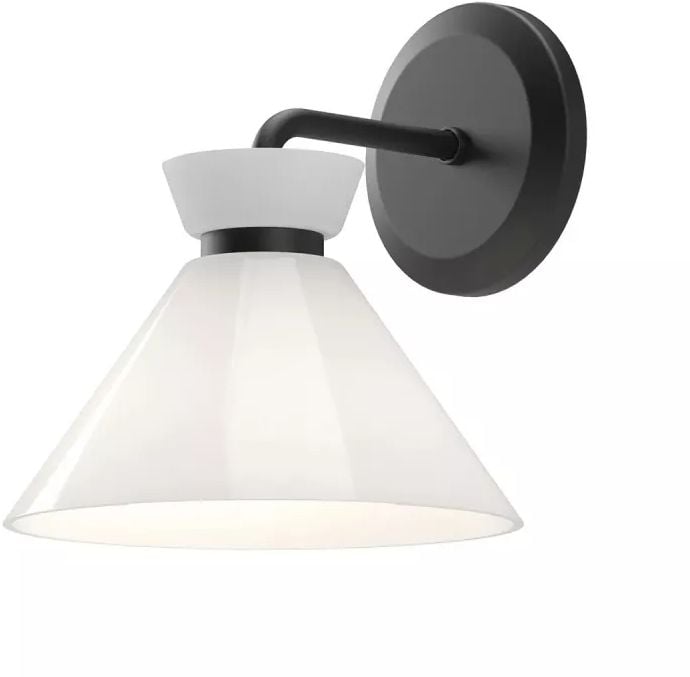 Elstead Lighting Halston oldalfali lámpa 1x40 W fekete ALM-HALSTON-1WB-BK