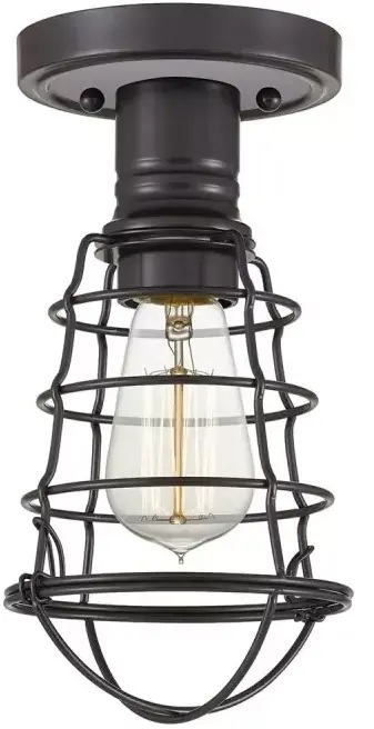 Elstead Lighting Mixon mennyezeti lámpa 1x60 W barna QZ-MIXON-SF-PN