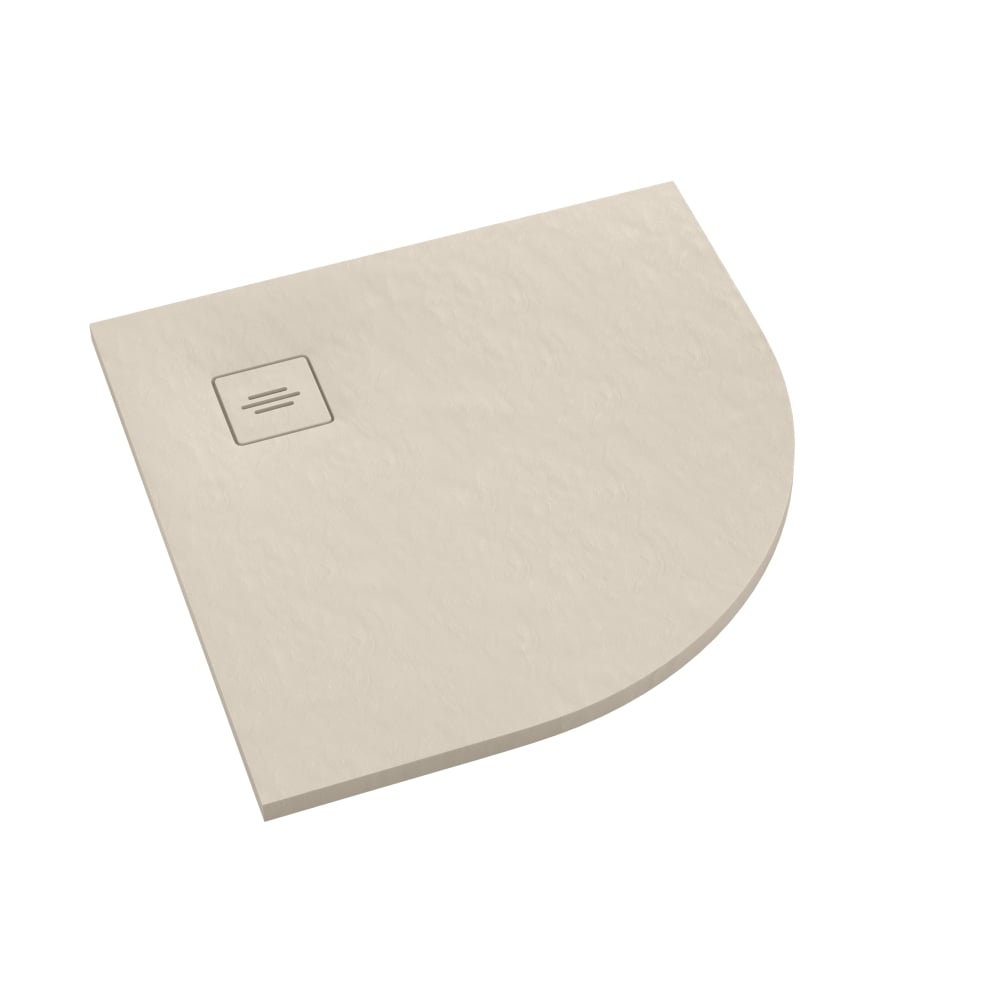 Schedline Protos Cashmere Stone félkör alakú zuhanytálca 90x90 cm bézs 3SP.P1O-9090/PK/ST-M1/PK/ST