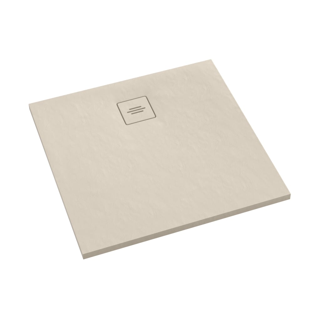 Schedline Protos Cashmere Stone téglalap alakú zuhanytálca 90x90 cm bézs 3SP.P2K-9090/PK/ST-M1/PK/ST