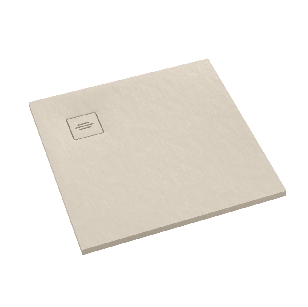 Schedline Protos Cashmere Stone négyzet alakú zuhanytálca 100x100 cm bézs 3SP.P1K-100100/PK/ST-M1/PK/ST