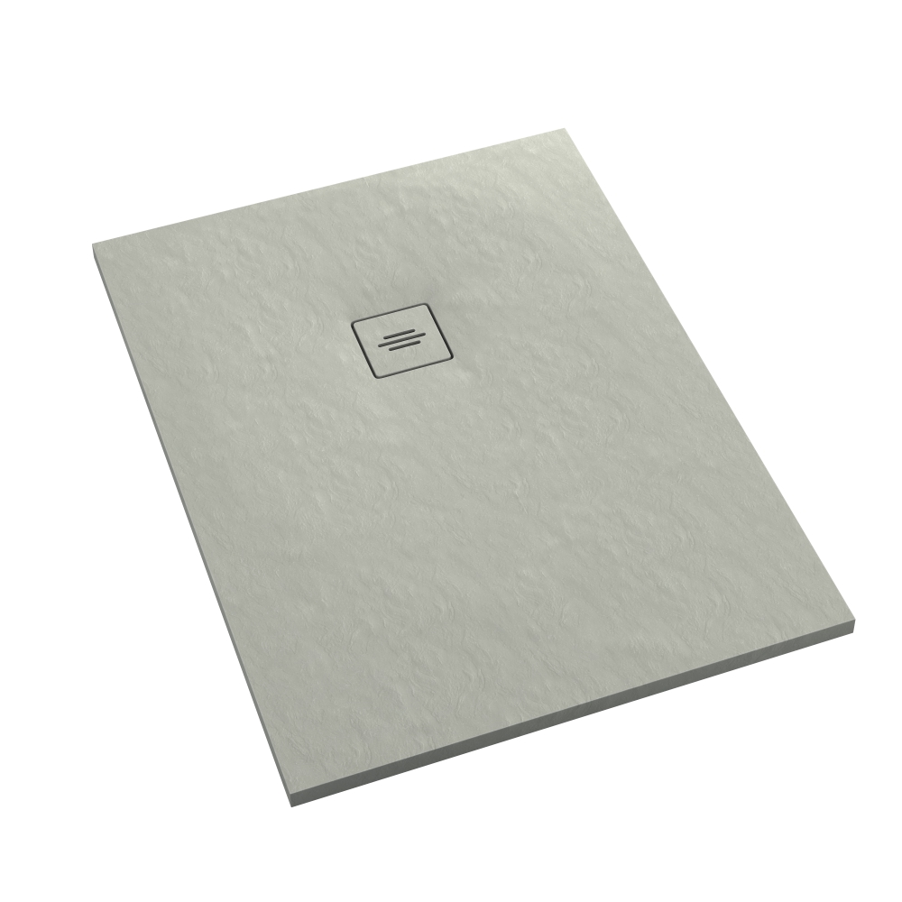 Schedline Protos Cement Stone téglalap alakú zuhanytálca 140x100 cm cement 3SP.P1P-100140/CT/ST-M1/CT/ST