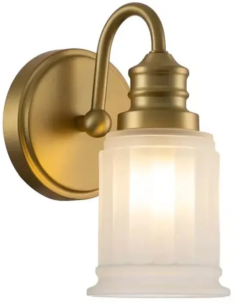 Elstead Lighting Swell oldalfali lámpa 1x3 W sárgaréz QZ-SWELL1-BB-BATH