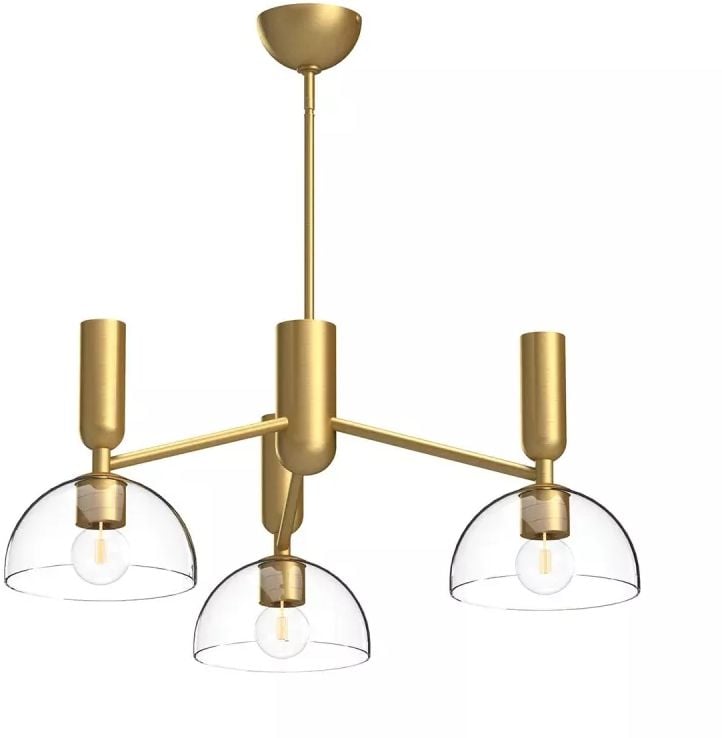 Elstead Lighting Jude mennyezeti lámpa 3x60 W ALM-JUDE3-GD-CL