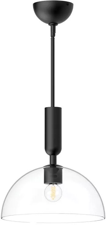 Elstead Lighting Jude mennyezeti lámpa 1x30 W fekete ALM-JUDE-P-MB-CL