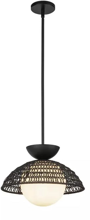 Elstead Lighting Perth függőlámpa 1x60 W fekete ALM-PERTH-P-BK