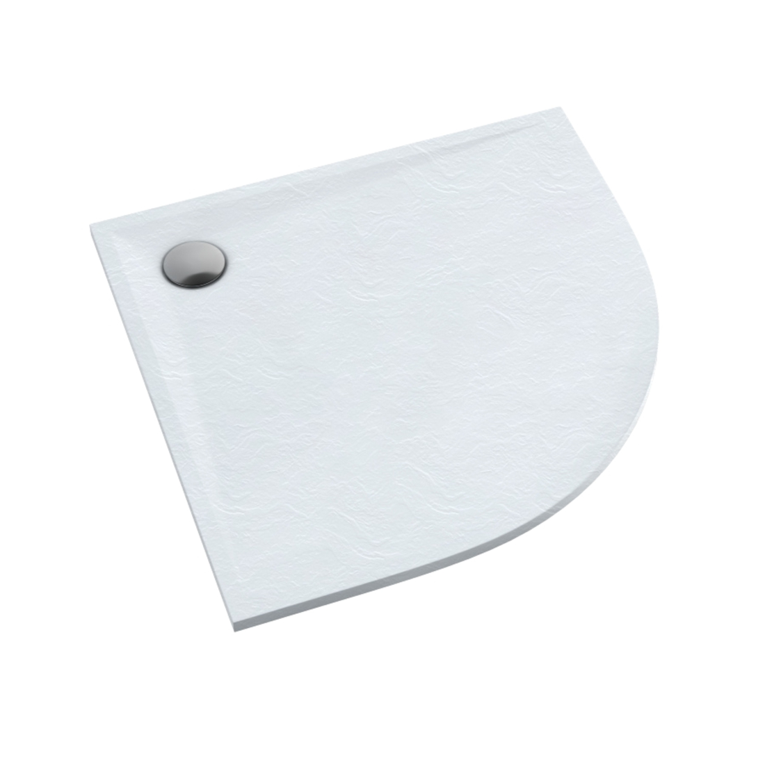 Schedline Libra White Stone félkör alakú zuhanytálca 90x90 cm fehér 3SP.L1O-9090/B/ST