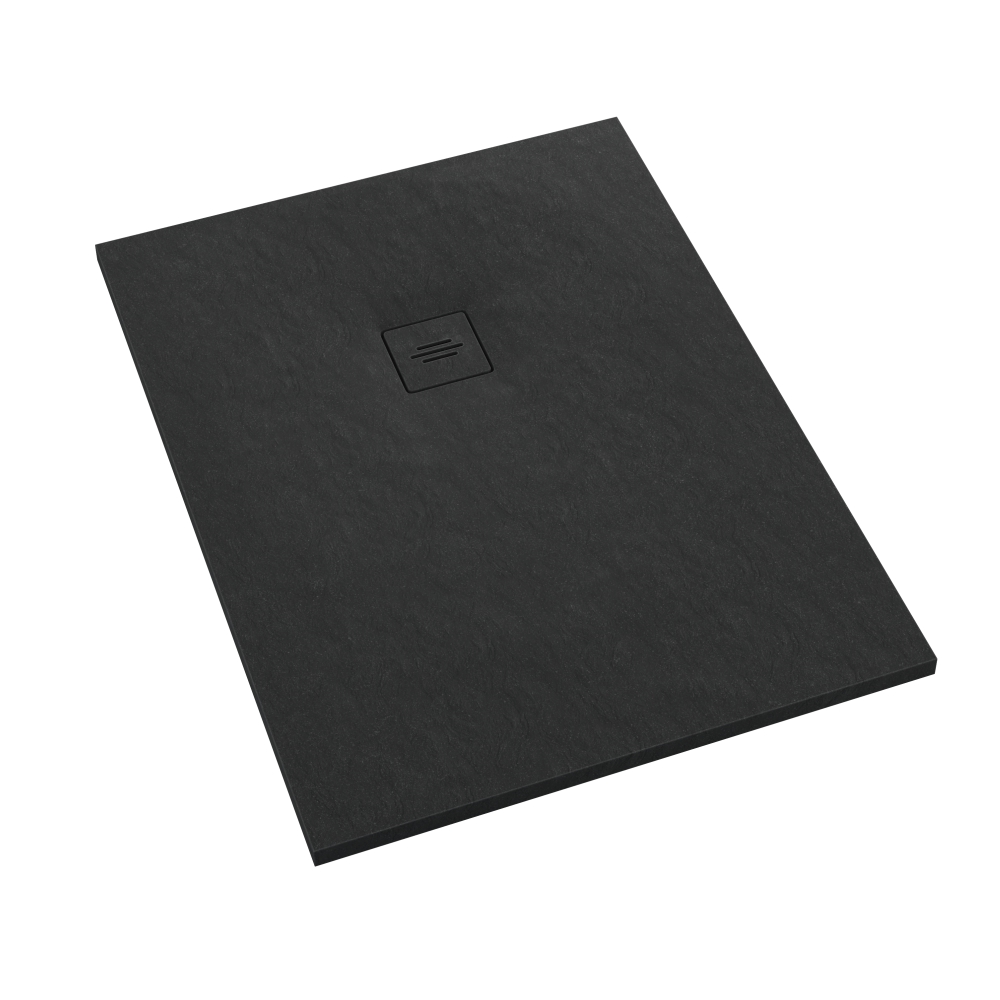 Schedline Protos Black Stone téglalap alakú zuhanytálca 180x80 cm fekete 3SP.P1P-80180/C/ST-M1/C/ST