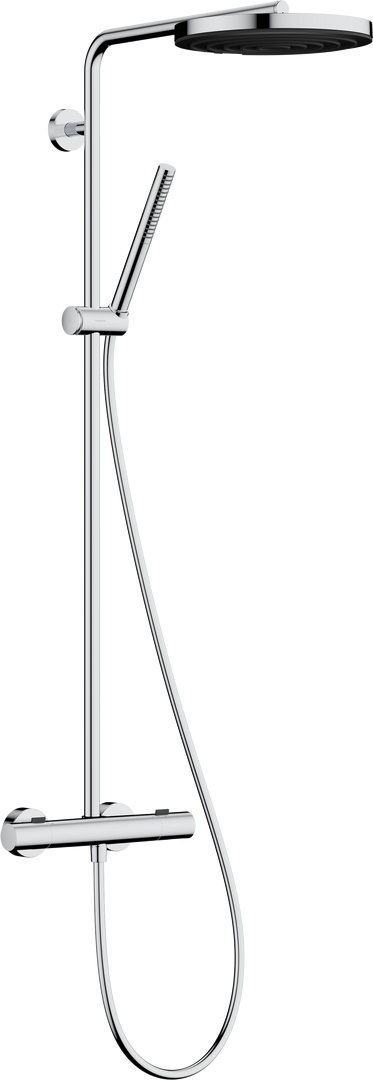 Hansgrohe Pulsify S Puro zuhany készlet fal termosztáttal trópusi zuhany opcióval króm 24222000