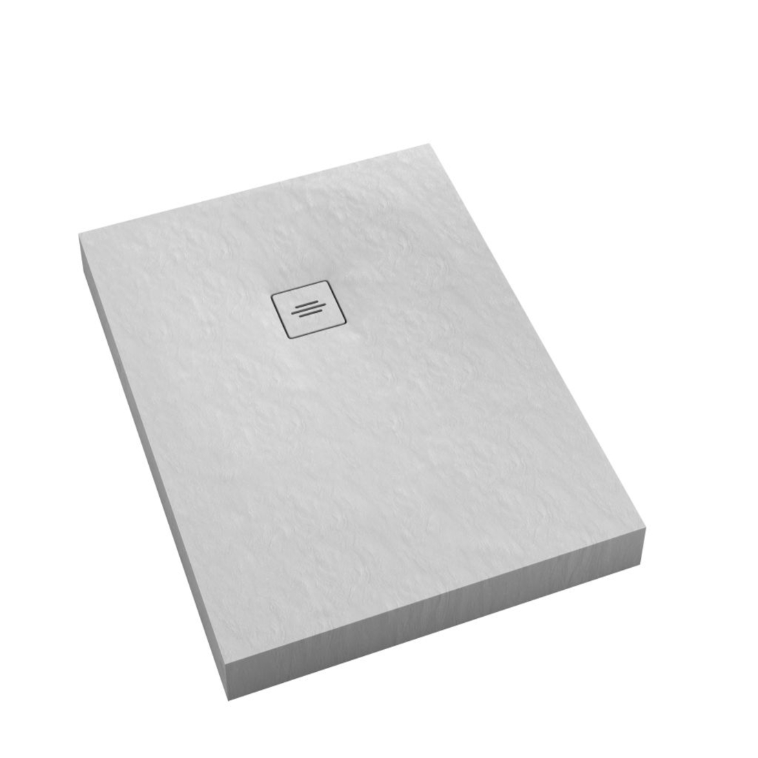 Schedline Nonlimits White Stone téglalap alakú zuhanytálca 170x80 cm fehér 3ST.N1P-80170/B/ST-M1/B/ST