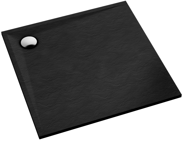 Schedline Libra Black Stone négyzet alakú zuhanytálca 80x80 cm fekete 3SP.L1K-8080/C/ST