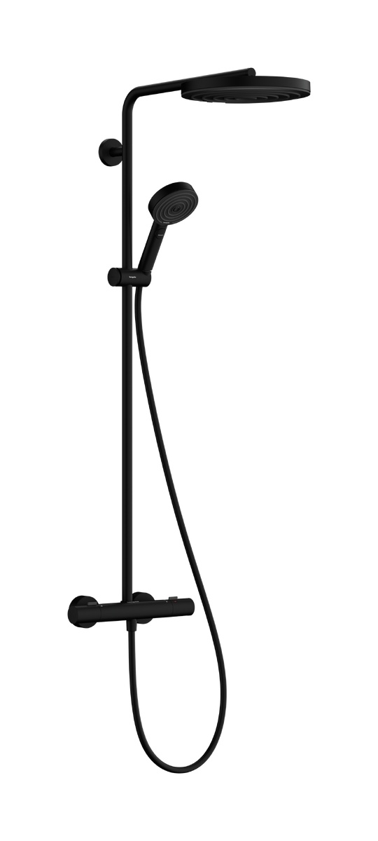 Hansgrohe Pulsify S Puro zuhany készlet fal trópusi zuhany opcióval fekete 24237670