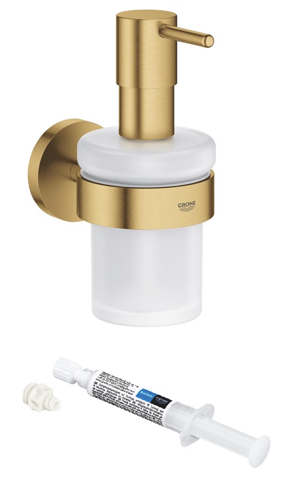 Készlet szappanadagoló Grohe Start 41195GN0, ragasztó Grohe QuickGlue 41127000
