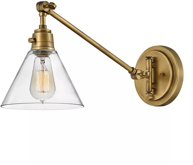 Elstead Lighting Arti oldalfali lámpa 1x60 W sárgaréz HK-ARTI-1W-HB-CG