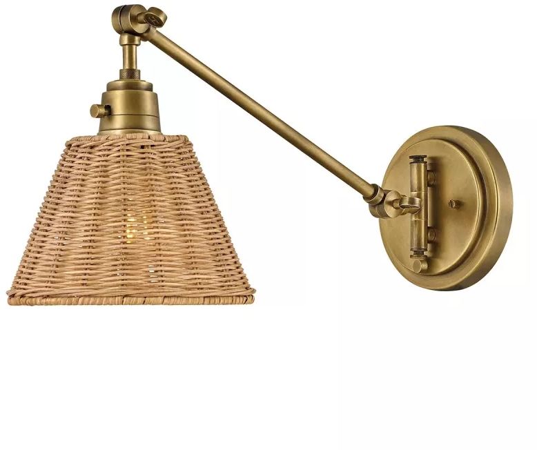 Elstead Lighting Arti oldalfali lámpa 1x60 W sárgaréz HK-ARTI-1W-HB-NR