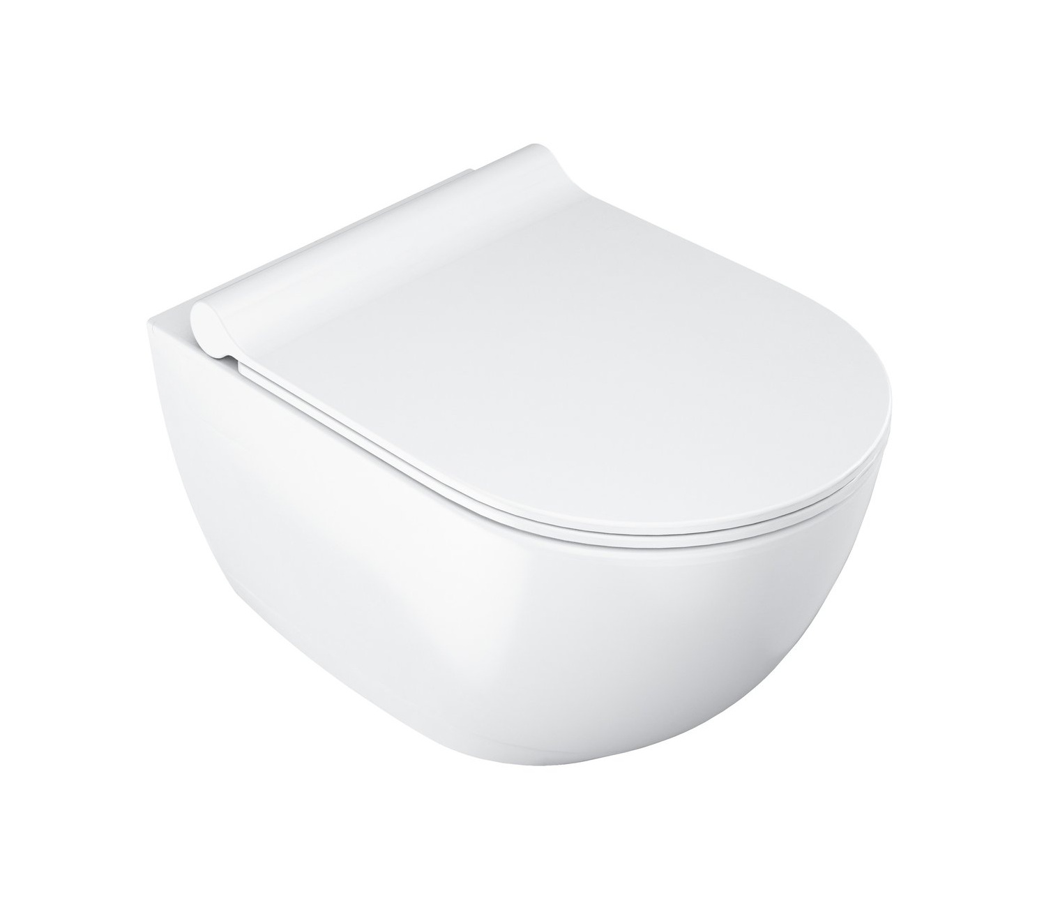 Ravak Chrome wc csésze lassú záródású ülőkével függesztett perem nélkül fehér fényes X03081