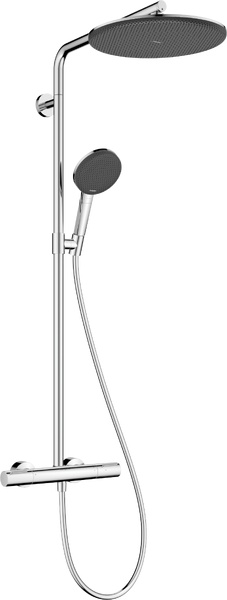 Hansgrohe Raindance Alive S zuhany készlet fal termosztáttal trópusi zuhany opcióval króm 24594000
