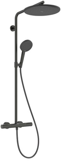 Hansgrohe Raindance Alive S zuhany készlet fal termosztáttal trópusi zuhany opcióval fekete 24594340