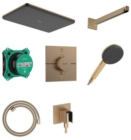 Hansgrohe Raindance Alive Q zuhany készlet beépített termosztáttal trópusi zuhany opcióval || 24620140